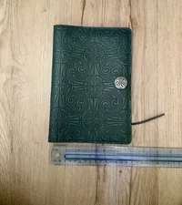 Oberon Design Large Journal Cover Triskelion In Green