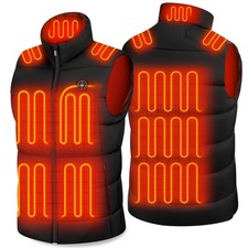 Men's Heated Vest with 16000mAh 7.4V Battery Pack Included, Light Weight 15 H...