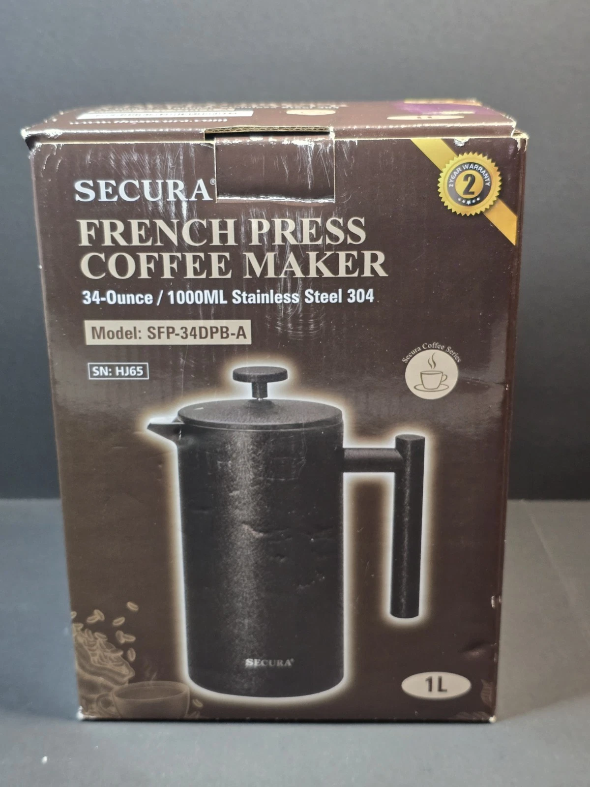 SECURA French Press Coffe Maker Open Box Never Used New FREE SHIPP
Opens in a new window or tab