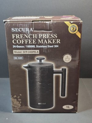 SECURA French Press Coffe Maker Open Box Never Used New FREE SHIPP 