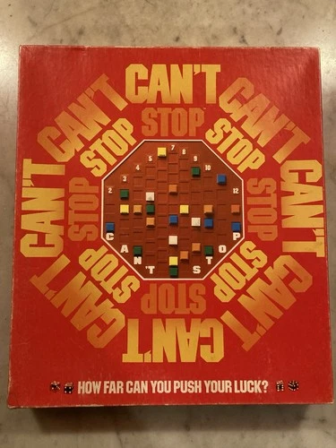 Vintage 1980  CAN'T STOP Parker Brothers Dice Strategy Board Game Complete