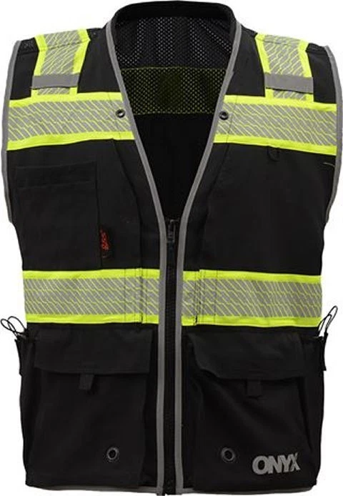 GSS Safety Ripstop High Visibility Onyx Surveyor's Vest #1513 - Size 5X image 1