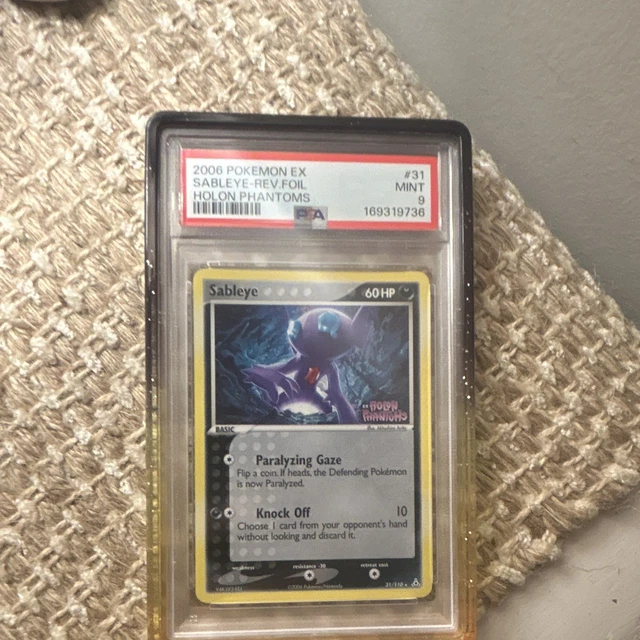 Pokemon Sableye 31/110 EX Holon Phantoms Reverse Holo Foil PSA 9 new cert🚀