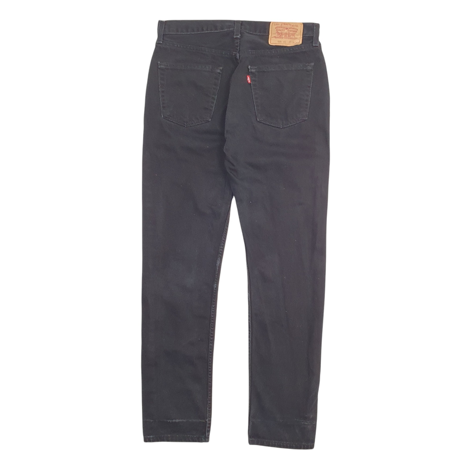 LEVIS 534 Jeans Regular Fit Black Denim Trousers Mens W33 L32 image 3