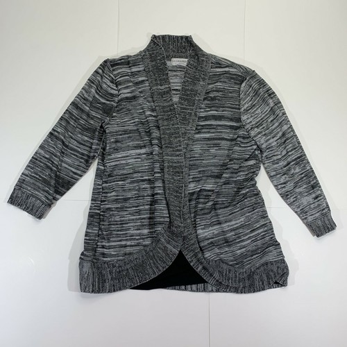 Womens 2X Cardigan Gray Heather Plus 