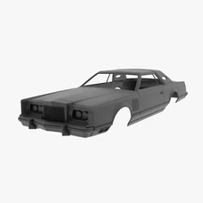 1/24 Resin Lincoln Continental Mark V Body 3D Printed