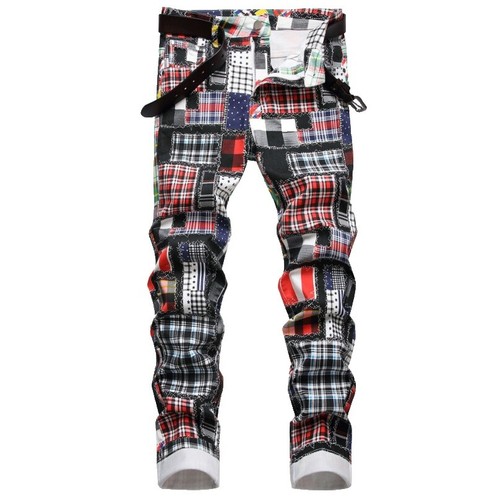 Jean Homme Firetrap Zephyr Patch - Taille 30, Jambe 32, Délavé Bleu Foncé, Occasion Très Bon état