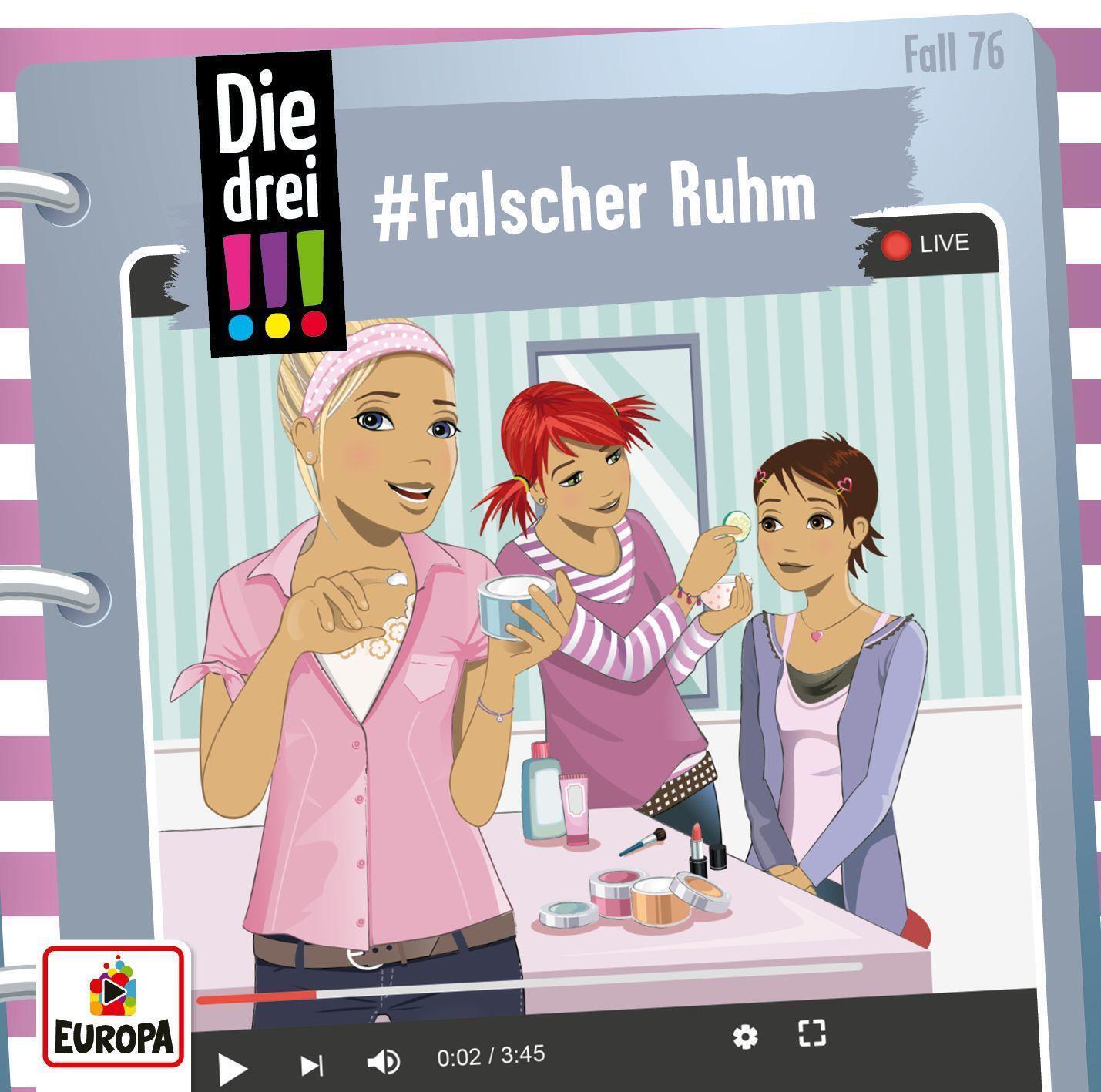 Thumbnail - Die Drei 76. Falscher Ruhm Ann-katrin Heger Audio-cd Die Drei 82 Min.
