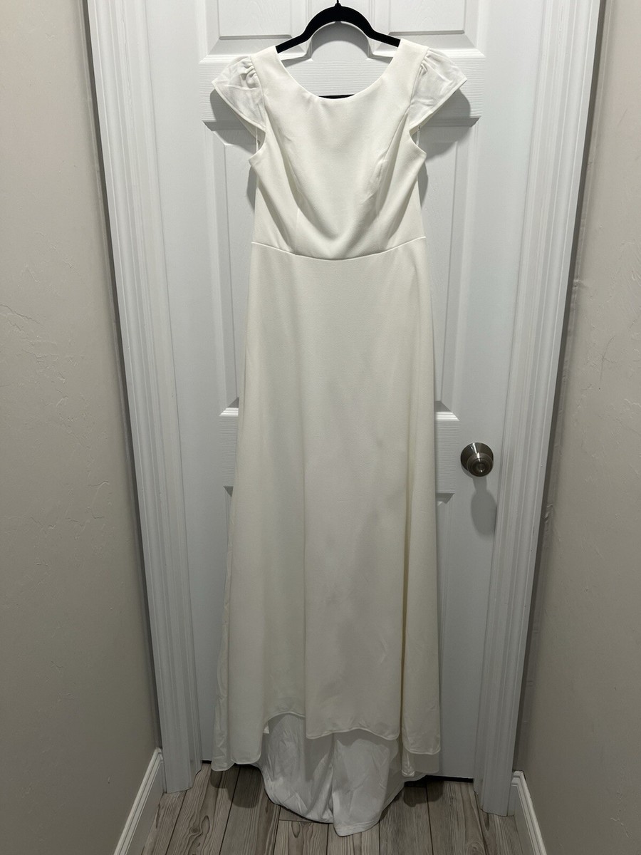 knee length dresses for ladies Chic Mock Neck Cap Sleeve Maxi Dress