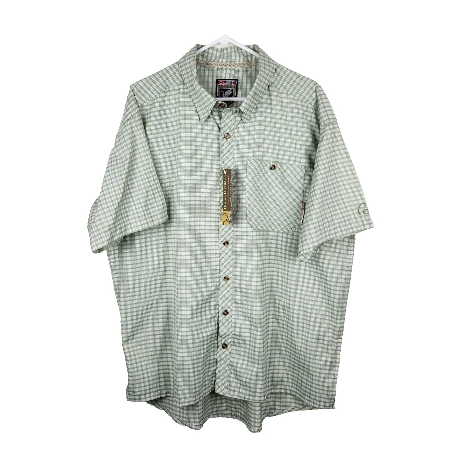 Ducks Unlimited Regular Size Casual Button-Down Shirts for Men