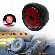 Black Retro Brake Stop Led Tail Light For 1933-1936 Model 40 48 68 Base Ford Car