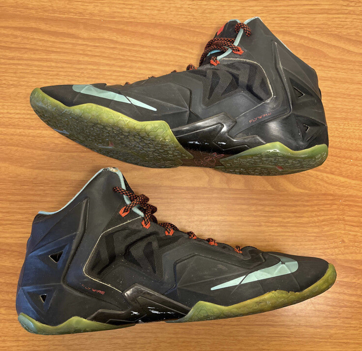 NIKE ナイキ レブロン11 lebron 11 ブラック×グリーン 28.5 Nike Lebron 11 XI Diffused Jade Black Size 11 Sneakers 616175-004