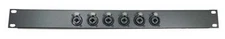 1U Procraft Rack Panel 6 Ch Combo XLR 1/4" Patch Panel (AFP1U-6NCJ6FI-S) USA