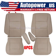 For 1998-2007 Toyota Land Cruiser Driver Passenger Bottom Top Seat Cover Tan