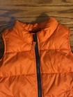 Toddler Boys Size 4T OLD NAVY Pockets Fleece Lined Puffer Vest Orange — photo 2