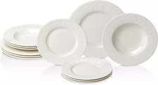 Villeroy & Boch Cellini 12-Piece Dinnerware Set White 