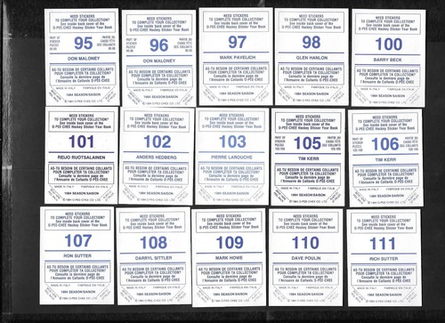 1984-85 OPC 84-85 O PEE CHEE NHL HOCKEY STICKER 1-146 SEE LIST - Picture 183 of 251