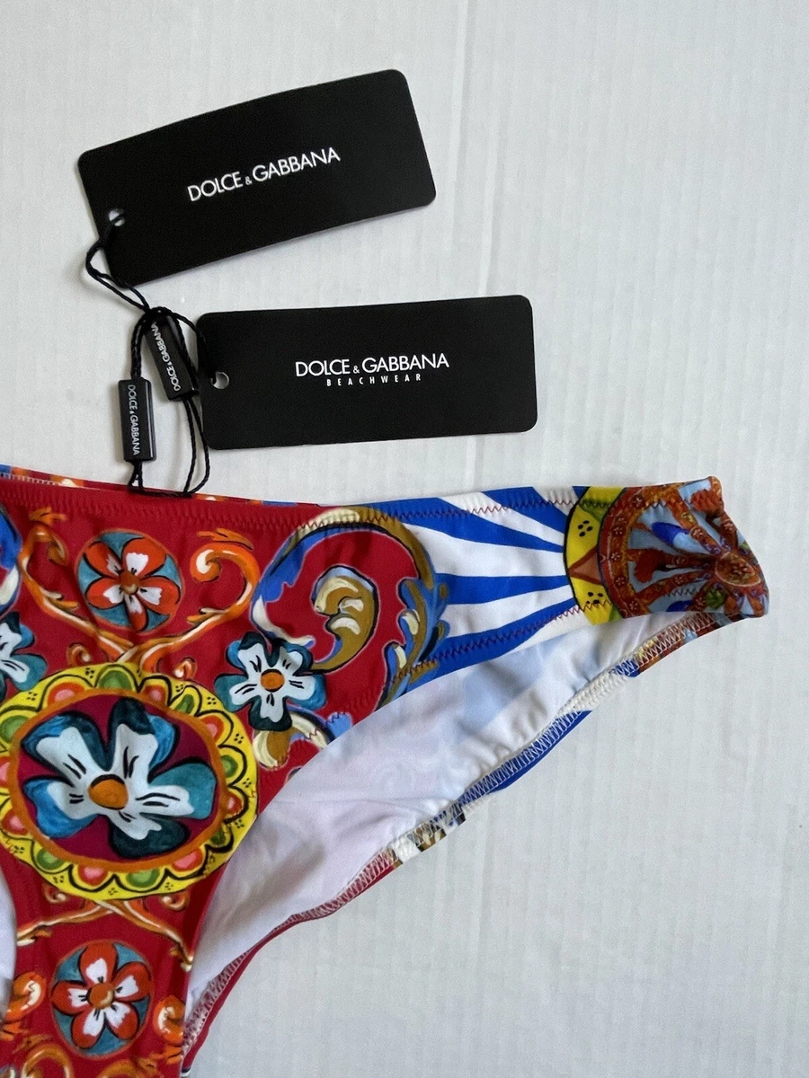 Dolce and gabbana majolica top swimsuit