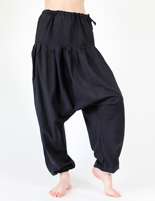 Yoga Meditations Hose 100% Baumwolle 3 Farben 3 Größen  Haremshose Nepal unisex