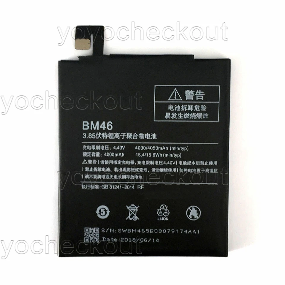 Herramienta Batería BM46 de repuesto para Xiaomi Redmi Note 3 Foto 2 de 4