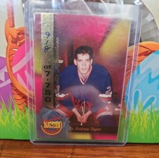 1995 Signature Rookies - Signatures #65 Andrew Taylor /7750 (AU, RC)