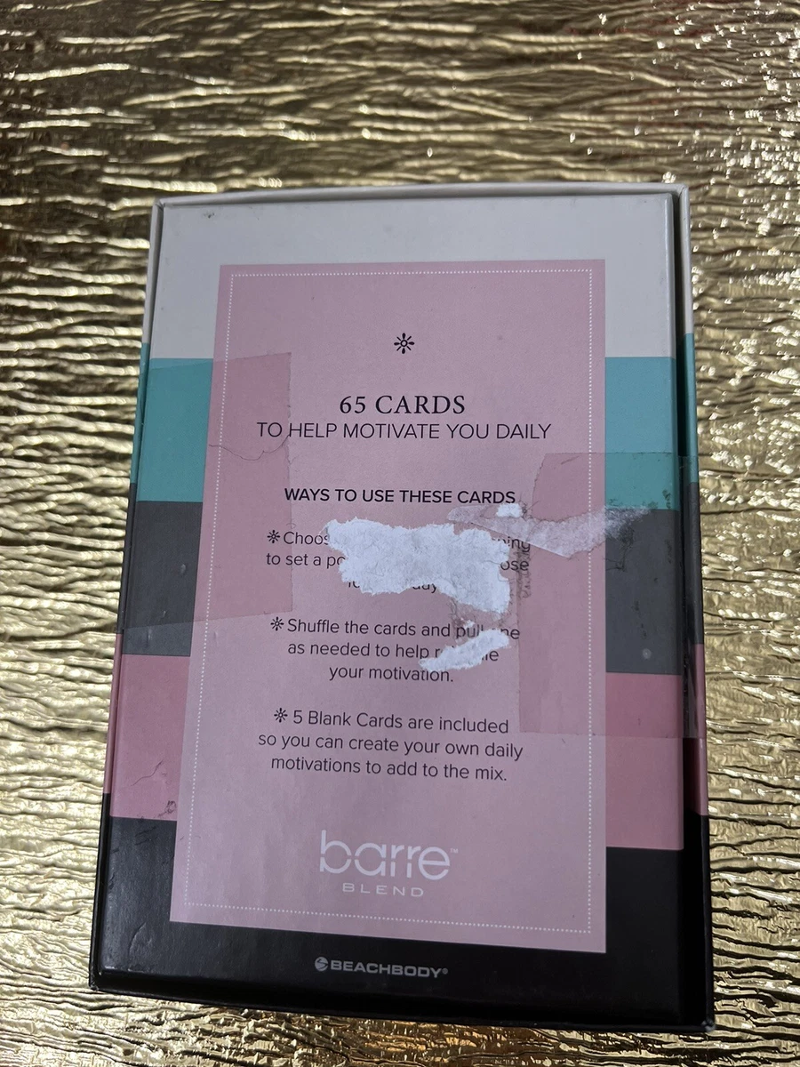 Barre blend daily motivational cards sale