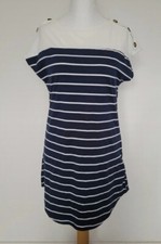 Shein Frenchy Striped Print Batwing Sleeve Tee Dress Size S
