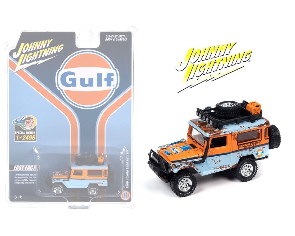 Johnny Lightning EMS Indonesia 1980 Toyota Land Cruiser FJ40 Gulf