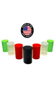 30 pc- Evo Plastics USA 19 Dram Medical Pop Top Bottle Vial Pill Box Containers
