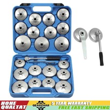 23pcs Cup Type Oil Filter Wrench Tool Set Removal Socket Kit Service Oil Change