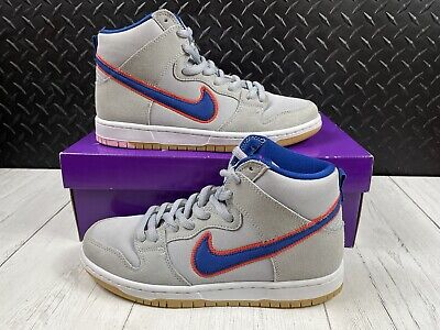 Size 7.5-Nike Sb Dunk High PRM High Cut Sneakers/Gry-Rush Blue 