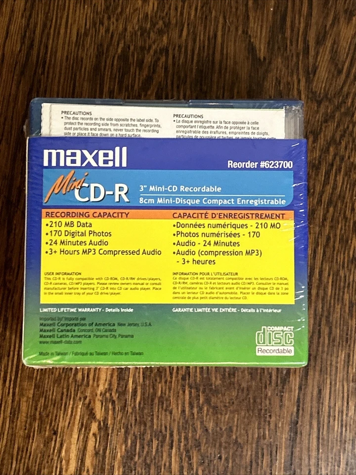 Maxell Mini CD-R Recordable Discs 10 Pack 210MB - Image 3 of 4