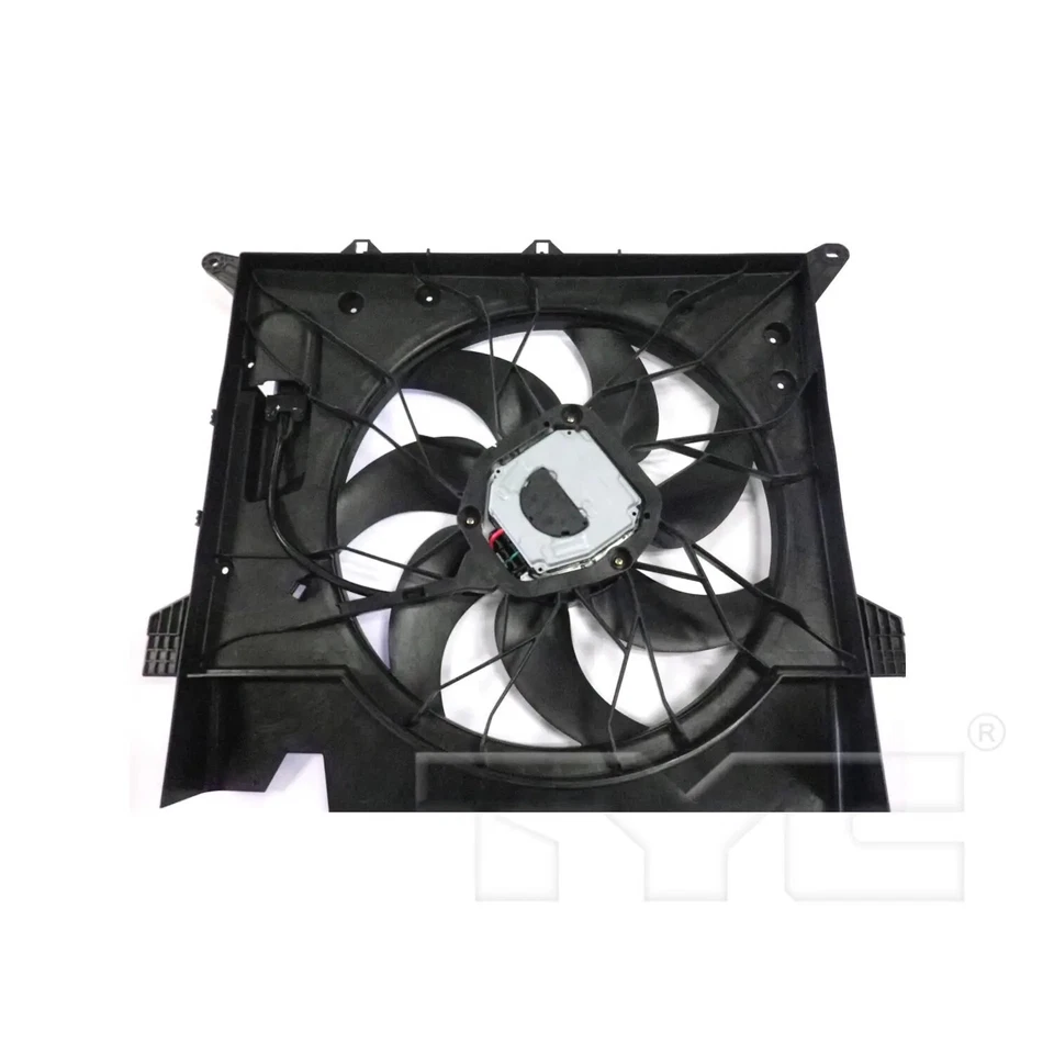 Conjunto de ventilador condensador y radiador doble TYC 623120 para 03-14 Volvo XC90 Foto 4 de 4