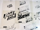 1995 Bud Ice Light • Beer Sign • Set of 5 Cmyk + Pms Printer's Silver Film Negs