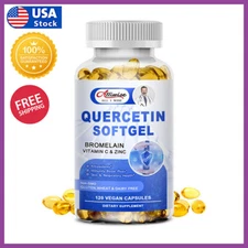1000MG Quercetin with Bromelain & Zinc - Natural Immune Support Supplement