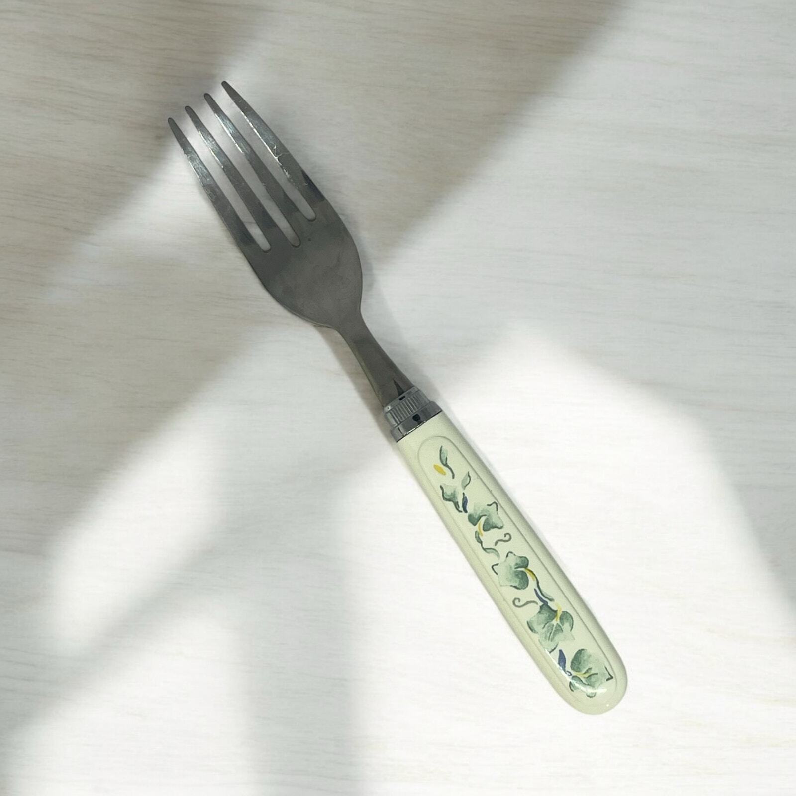 Corelle Flatware Salad Fork Calloway GREEN IVY Stainless Replacement Piece