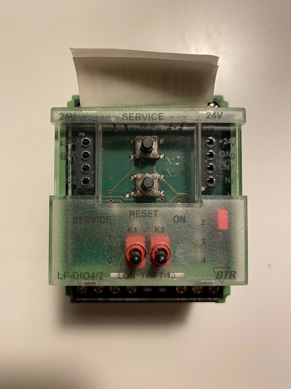 Module LON METZ-CONNECT BT-LF-DIO4-2 pour connecter capteurs et actionneurs sur rail DIN