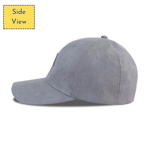 Unisex Faux Suede Baseball Adjustable Cap for Men Women White Pink Yellow grey - Picture 26 of 71
