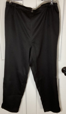 DRAPERS & DAMONS WOMENS PANTS BLACK SIZE 16W 100% POLYESTER POCKETS NEW