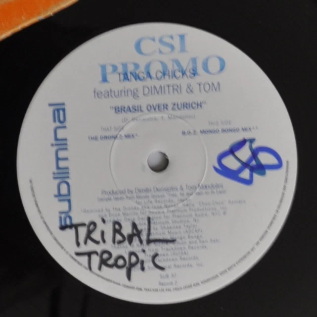 BRAZIL OVER ZURICH / TANGACHICKS Dimitri & Tom : Subliminal 2 LP Record - Image 2 of 2