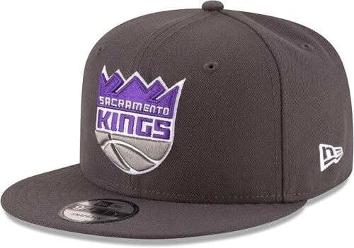 New Era Sacramento Kings 9FIFTY Snapback Graphite Hat Cap One Size