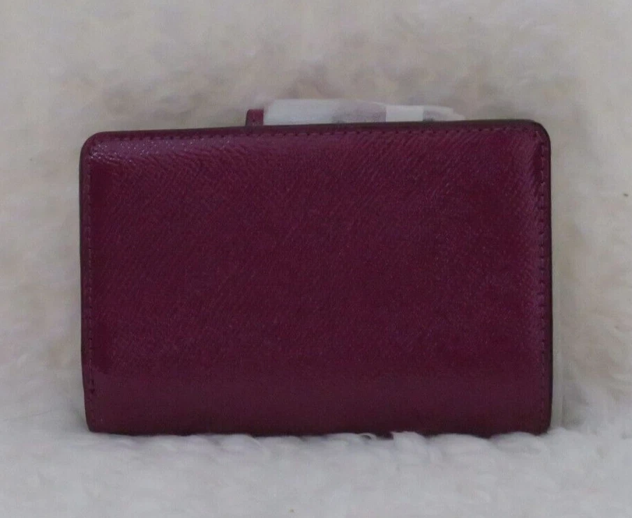 Dark magenta coach wallet Clearance