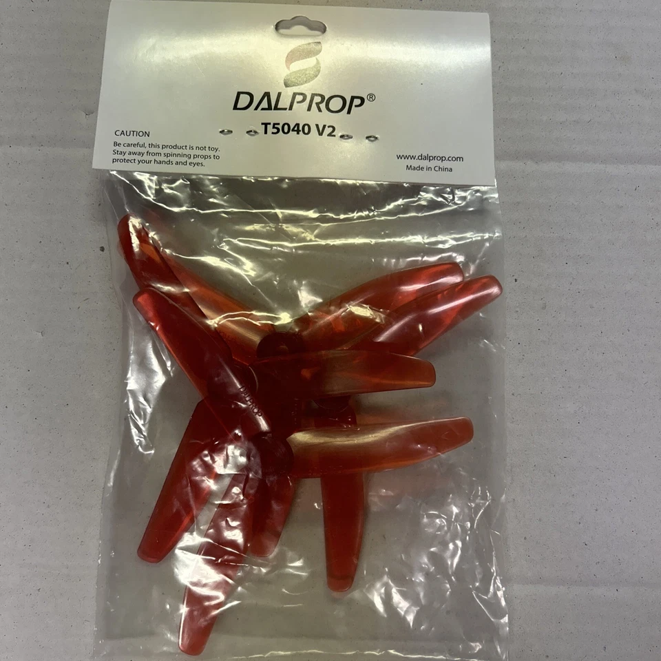 NEW DALPROP T4045V2 Tri Blade Propeller 4pcsFPV Drone Red - Image 3 of 4