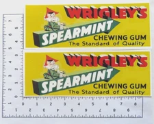 Buddy L Wrigley's Spearmint gum water slide decal.  SHIPPING W/TRACKING