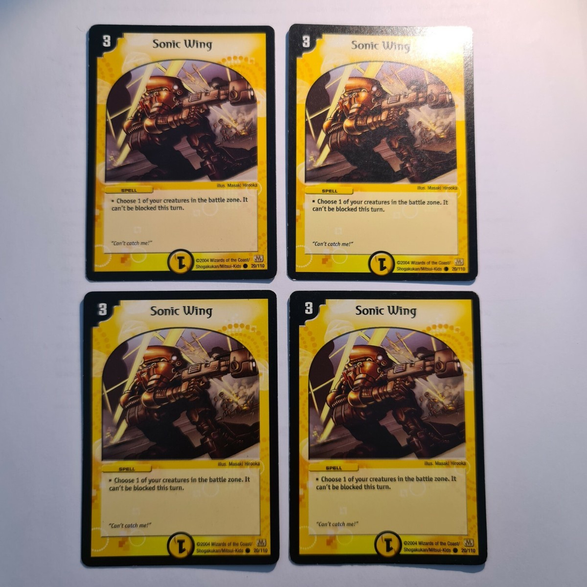 Sonic Wing (×4)○DUEL MASTERS○DM01 Common card TCG CCG ENGLISH