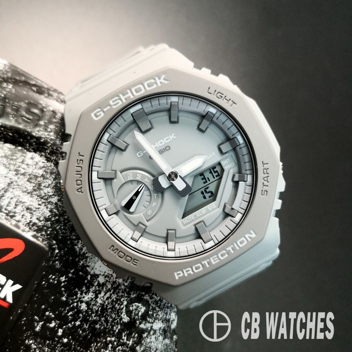Casio G-Shock GA-2110ET-8A Grey Digital Watch Rare Earth Casio G-Shock GA-2110ET-8A Grey Digital Watch Rare Earth
