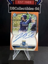2023 Bowman Chrome Jack Pineda 1st Orange Shimmer Auto 15/25 Royals