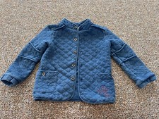 OshKosh Boys Blue Textured Warm Button Up Jacket 5T