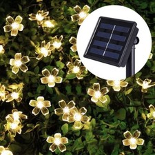 Image of Blossom Cherry Solar String Lights, Solar Powered String Lights, Waterproof LED