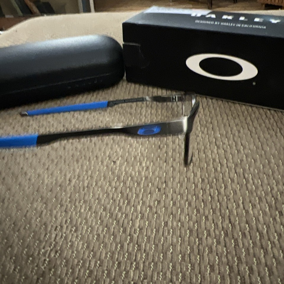Oakley Eyeglasses Steel Plate XS Satin Brushed Chrome New W Box eBay